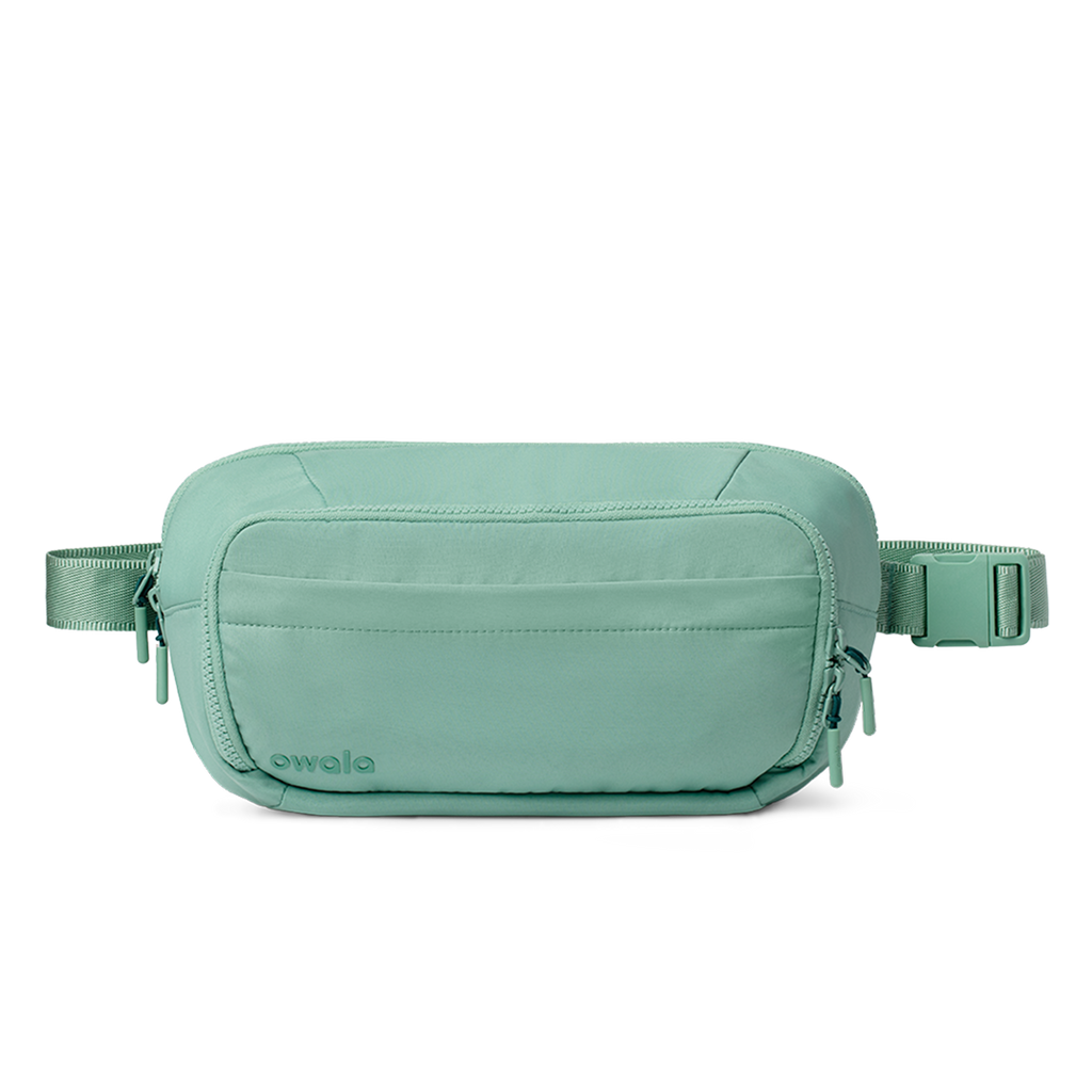 The All-Day Crossbody, Smooth Weave / Sea Glass