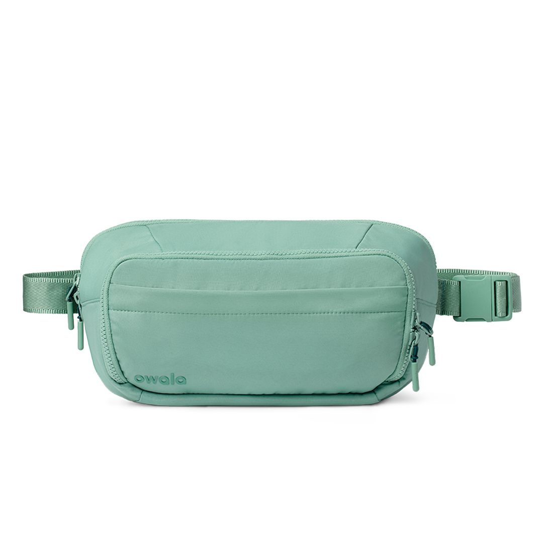 The All-Day Crossbody, Smooth Weave / Sea Glass