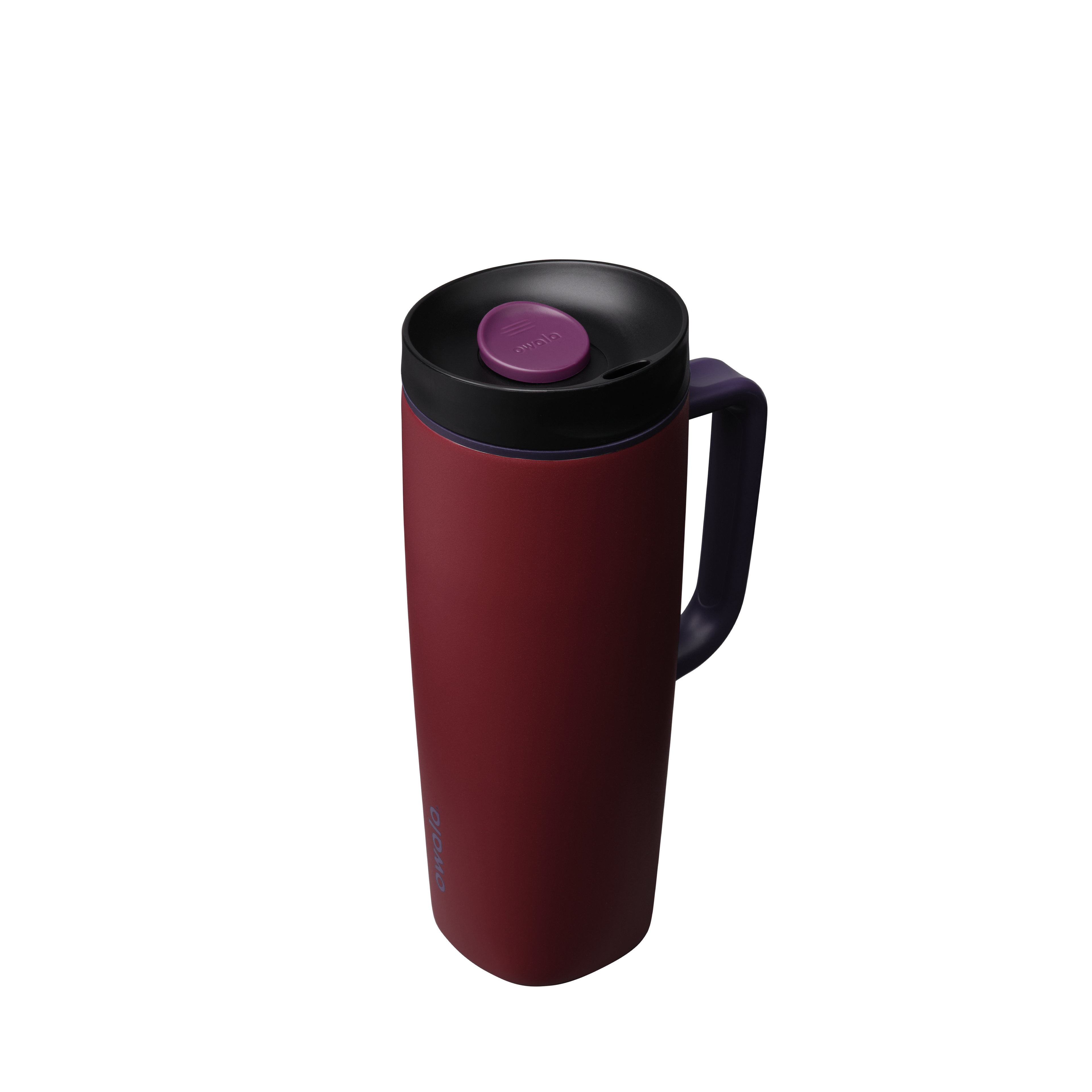 SmoothSip® Slider with Handle, Burgundy Bay / 24oz / Stainless Steel